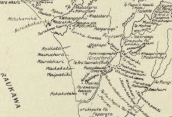 Map of Otakapo