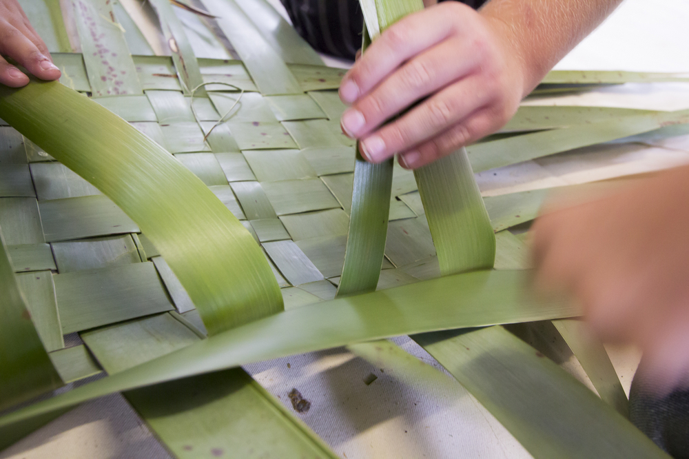 Weaving flax